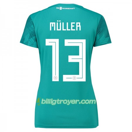 Billige Fotballdrakter Tyskland Müller 13 Dame VM 2018 Bortedraktsett